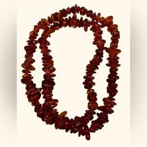 WOMEN'S Long Chunky Baltic AMBER NECKLACE